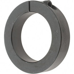 Value Collection - 2-5/16" Bore, Steel, One Piece One Piece Split Shaft Collar - 3-1/2" Outside Diam, 3/4" Wide - Exact Industrial Supply