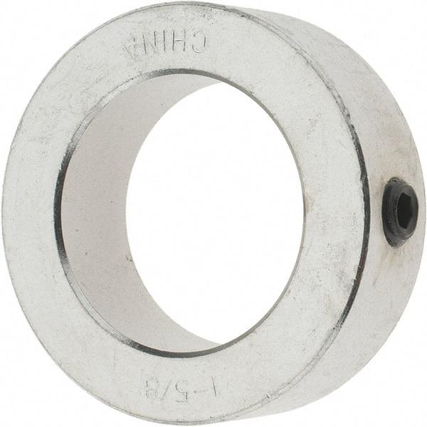 Value Collection - 1-5/8" Bore, Steel, Set Screw Shaft Collar - 2-1/2" Outside Diam, 13/16" Wide - Exact Industrial Supply