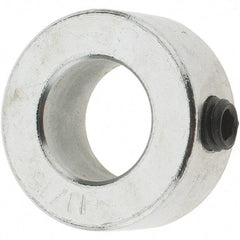 Value Collection - 11/16" Bore, Steel, Set Screw Shaft Collar - 1-1/4" Outside Diam, 9/16" Wide - Exact Industrial Supply