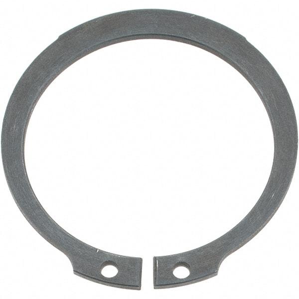 Rotor Clip - 43.5mm Groove Diam, 46mm Shaft Diam, Phosphate Spring Steel, Snap External Retaining Rings - 1.85mm Groove Width, 1.25mm Groove Depth, 1.75mm Ring Thickness, Grade DIN I7221 _ I7223 - Exact Industrial Supply