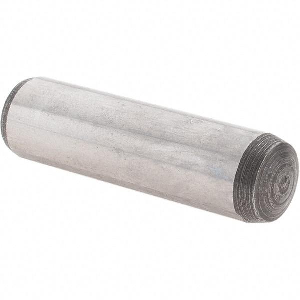Value Collection - 10mm Diam x 36mm Pin Length Alloy Steel Dowel Pin - 1 Rounded & 1 Threaded End - Exact Industrial Supply