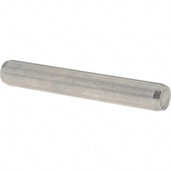 Value Collection - 6mm Diam x 40mm Pin Length 416 Stainless Steel Precision Dowel Pin - C 52-62 Hardness, 1 Beveled & 1 Rounded End - Exact Industrial Supply