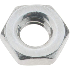 Value Collection - M4x0.70 Metric Coarse Stainless Steel Right Hand Hex Jam Nut - 7mm Across Flats, 2.2mm High, Uncoated - Exact Industrial Supply