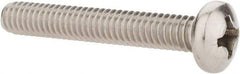Value Collection - #12-24 UNC, 1-1/2" Length Under Head Phillips Drive Machine Screw - Pan Head, Grade 18-8 Stainless Steel, Uncoated, Without Washer - Exact Industrial Supply