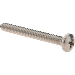 Value Collection - #10-24 UNC, 1-3/4" Length Under Head Phillips Drive Machine Screw - Pan Head, Grade 18-8 Stainless Steel, Uncoated, Without Washer - Exact Industrial Supply