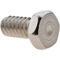 Value Collection - #10-24 UNC, 3/8" Length Under Head Hex Drive Machine Screw - Hex Head, Grade 18-8 Stainless Steel, Uncoated, Without Washer - Exact Industrial Supply