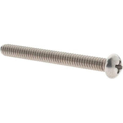 Value Collection - #10-24 UNC, 2" Length Under Head Phillips Drive Machine Screw - Round Head, Grade 18-8 Stainless Steel, Uncoated, Without Washer - Exact Industrial Supply