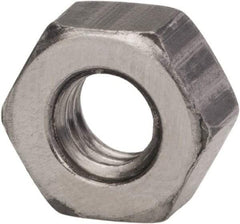 Value Collection - 9/16-12 UNC Steel Right Hand Hex Nut - 7/8" Across Flats, 0.496" High, Zinc Clear Finish - Exact Industrial Supply