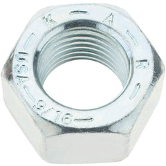 Value Collection - 9/16-18 UNF Steel Right Hand Hex Nut - 7/8" Across Flats, 31/64" High, Zinc Yellow Dichromate Finish - Exact Industrial Supply