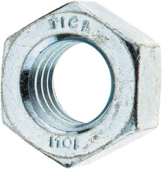 Value Collection - M14x2.00 Metric Coarse Steel Right Hand Hex Nut - 22mm Across Flats, 11mm High, Zinc-Plated Finish - Exact Industrial Supply