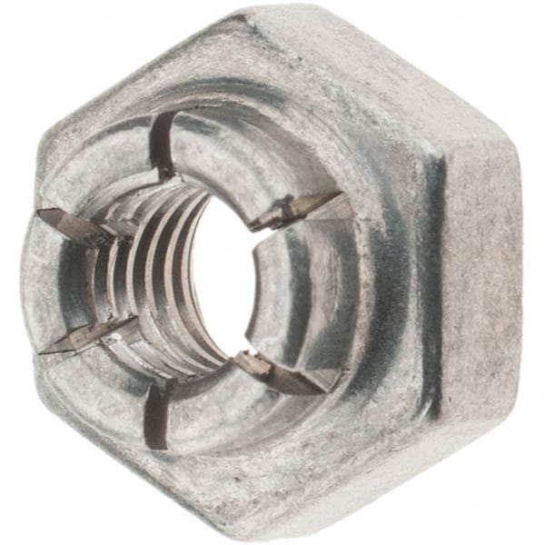Value Collection - #8-32 UNJC 18-8 Hex Lock Nut with Expanding Flex Top - Exact Industrial Supply