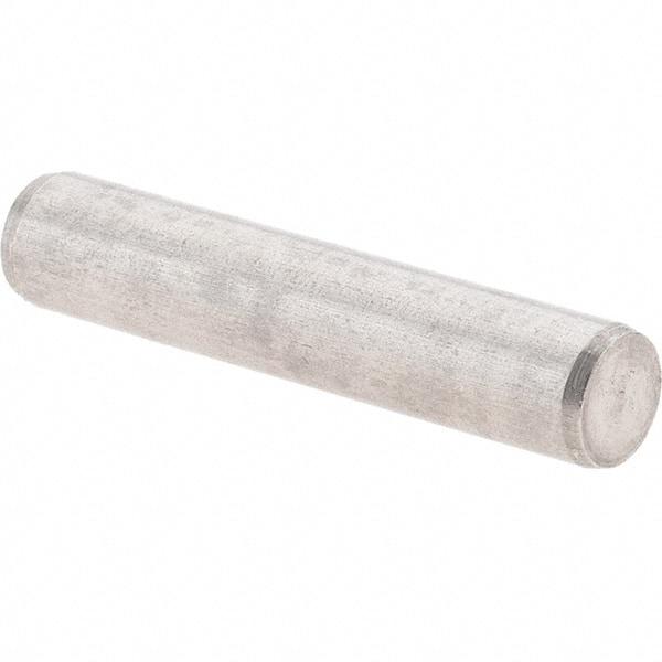 Value Collection - 4mm Diam x 20mm Pin Length 416 Stainless Steel Precision Dowel Pin - C 52-62 Hardness, 1 Beveled & 1 Rounded End - Exact Industrial Supply