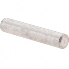 Value Collection - 4mm Diam x 20mm Pin Length 416 Stainless Steel Precision Dowel Pin - C 52-62 Hardness, 1 Beveled & 1 Rounded End - Exact Industrial Supply