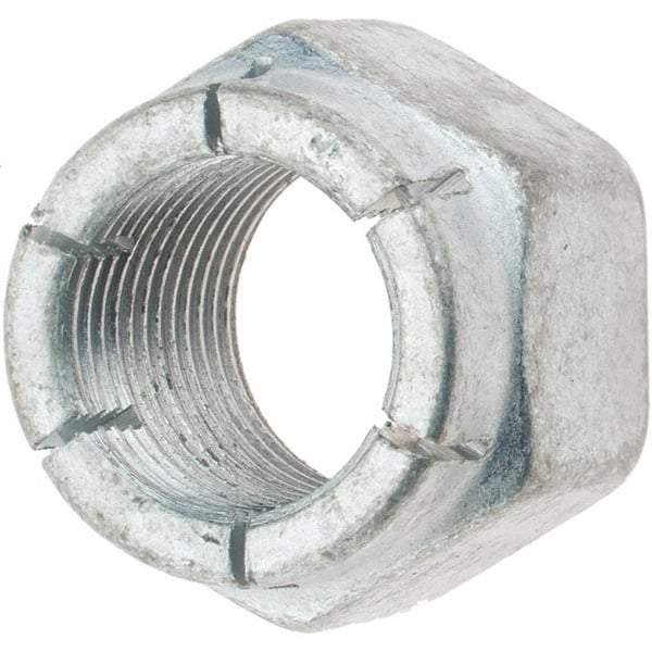 Value Collection - 3/4-16 UNJF Grade 2 Hex Lock Nut with Expanding Flex Top - Cadmium-Plated Finish, Meets Military Specifications - Exact Industrial Supply