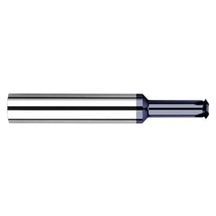 ‎0.4950″ Cutter Diameter × 1.3750″ (1-3/8″) Reach Carbide Single Form 3/4″ Thread Milling Cutter, 6 Flutes, AlTiN Coated - Exact Industrial Supply