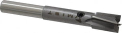 Made in USA - 11/32" Diam, 1/4" Shank, Diam, 4 Flutes, Straight Shank, Interchangeable Pilot Counterbore - Exact Industrial Supply