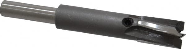 Made in USA - 13/32" Diam, 1/4" Shank, Diam, 4 Flutes, Straight Shank, Interchangeable Pilot Counterbore - Exact Industrial Supply