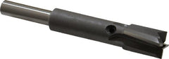 Made in USA - 7/16" Diam, 1/4" Shank, Diam, 4 Flutes, Straight Shank, Interchangeable Pilot Counterbore - Exact Industrial Supply