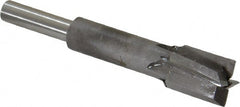 Made in USA - 1/2" Diam, 1/4" Shank, Diam, 4 Flutes, Straight Shank, Interchangeable Pilot Counterbore - Exact Industrial Supply