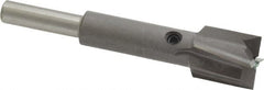 Made in USA - 9/16" Diam, 1/4" Shank, Diam, 4 Flutes, Straight Shank, Interchangeable Pilot Counterbore - Exact Industrial Supply