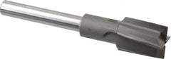 Made in USA - 1-1/16" Diam, 1/2" Shank, Diam, 4 Flutes, Straight Shank, Interchangeable Pilot Counterbore - Exact Industrial Supply