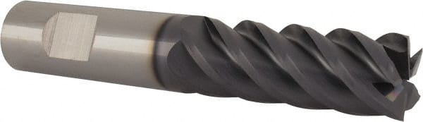 SGS - 5/8" Diam, 1-5/8" Length of Cut, 5/8" Shank Diam, 3-1/2" OAL, 5 Flute Solid Carbide Square End Mill - Exact Industrial Supply