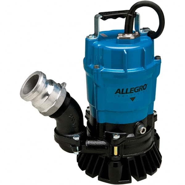 Submersible Pump: 5.1 Amp Rating, 115V, Single Speed Continuous Duty Cast Iron Housing