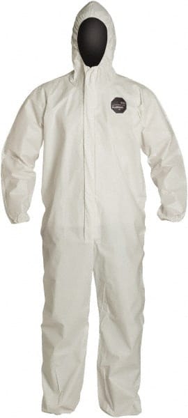 Dupont - 25-Pack Size 2XL Film Laminate General Purpose Coveralls - Exact Industrial Supply