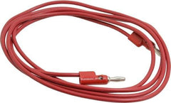 Pomona - Red Electrical Test Equipment Banana Plug - Use with 1581, 2854 Banana Plugs, Standard Banana Plugs - Exact Industrial Supply