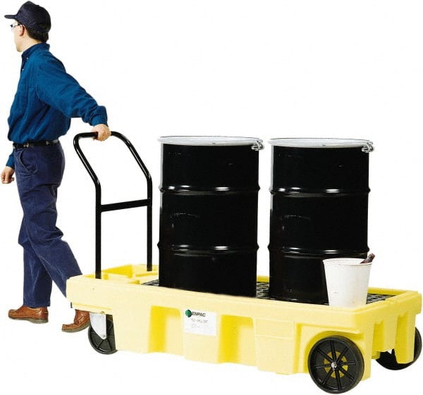 Enpac - Mobile Spill Containment Type: Spill Control Cart Number of Drums: 2 - Exact Industrial Supply