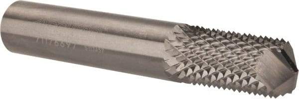 Accupro - 1/2" Diam, 1" LOC, Drill Point End, Solid Carbide Diamond Pattern Router Bit - Right Hand Cut, 3" OAL, 1/2" Shank Diam, Use on Fiberglass, Phenolic - Exact Industrial Supply