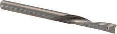 Accupro - 1/8" Cutting Diam x 1/2" Length of Cut, 1 Flute, Downcut Spiral Router Bit - Uncoated, Right Hand Cut, Solid Carbide, 1-1/2" OAL x 1/8" Shank Diam, Single Edge, 21° Helix Angle - Exact Industrial Supply