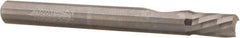 Accupro - 1/4" Cutting Diam x 3/8" Length of Cut, 1 Flute, Downcut Spiral Router Bit - Uncoated, Right Hand Cut, Solid Carbide, 2-1/2" OAL x 1/4" Shank Diam, Single Edge, 21° Helix Angle - Exact Industrial Supply