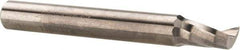 Accupro - 1/4" Cutting Diam x 3/8" Length of Cut, 1 Flute, Upcut Spiral Router Bit - Uncoated, Right Hand Cut, Solid Carbide, 2" OAL x 1/4" Shank Diam, Single Edge, 21° Helix Angle - Exact Industrial Supply