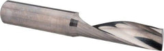 Accupro - 1/2" Cutting Diam x 1-5/8" Length of Cut, 1 Flute, Upcut Spiral Router Bit - Uncoated, Right Hand Cut, Solid Carbide, 3-1/2" OAL x 1/2" Shank Diam, Single Edge, 21° Helix Angle - Exact Industrial Supply