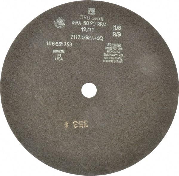 Tru-Maxx - 12" 46 Grit Aluminum Oxide Cutoff Wheel - 1/8" Thick, 1" Arbor, 3,024 Max RPM, Use with Stationary Tools - Exact Industrial Supply