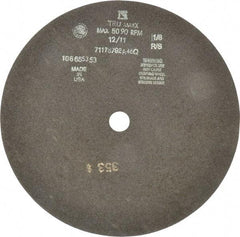 Tru-Maxx - 12" 46 Grit Aluminum Oxide Cutoff Wheel - 1/8" Thick, 1" Arbor, 3,024 Max RPM, Use with Stationary Tools - Exact Industrial Supply