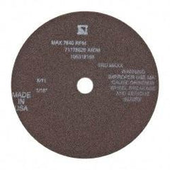 Tru-Maxx - 6" 60 Grit Aluminum Oxide Cutoff Wheel - 1/16" Thick, 5/8" Arbor, 6,048 Max RPM, Use with Stationary Tools - Exact Industrial Supply