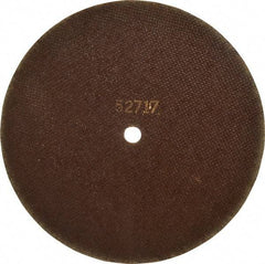 Tru-Maxx - 10" 46 Grit Aluminum Oxide Cutoff Wheel - 1/16" Thick, 5/8" Arbor, 6,112 Max RPM, Use with Stationary Tools - Exact Industrial Supply