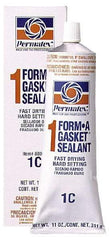 Permatex - 11 oz Tube Brown Rosin Gasket Sealant - -65 to 400°F Operating Temp, 24 hr Full Cure Time - Exact Industrial Supply