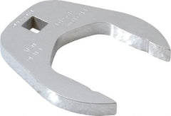 Proto - 1-11/16" 3/8" Drive Chrome Open End Crowfoot Wrench - 2.72" Head Diam x 0.38" Head Thickness - Exact Industrial Supply