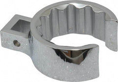 Proto - 1-9/16" 12 Point 1/2" Drive Full Polish Chrome Flare Nut Crowfoot Wrench - 2-5/32" Head Diam x 15/16" Head Thickness, 2.88" OAL - Exact Industrial Supply