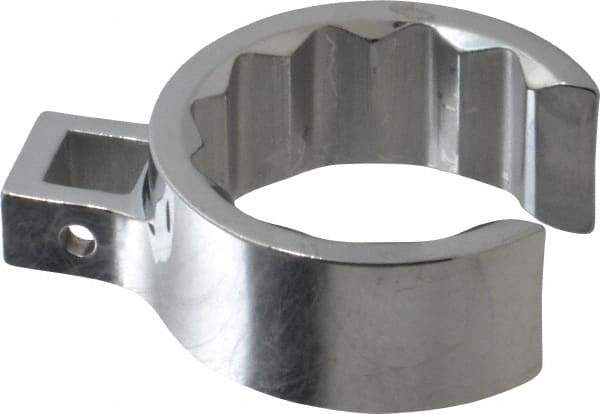 Proto - 1-13/16" 12 Point 1/2" Drive Full Polish Chrome Flare Nut Crowfoot Wrench - 2-15/32" Head Diam x 1" Head Thickness, 3.13" OAL - Exact Industrial Supply