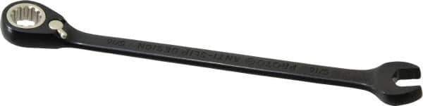Proto - 5/16" 12 Point Combination Wrench - 15° Head Angle, 5-1/2" OAL, Steel, Black Chrome Finish - Exact Industrial Supply