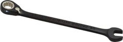 Proto - 3/8" 12 Point Combination Wrench - 15° Head Angle, 6-1/4" OAL, Steel, Black Chrome Finish - Exact Industrial Supply