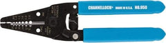Channellock - 7" OAL, 20-10 AWG Capacity, Wire Stripper & Cutter - Plastic Cushion Handle - Exact Industrial Supply