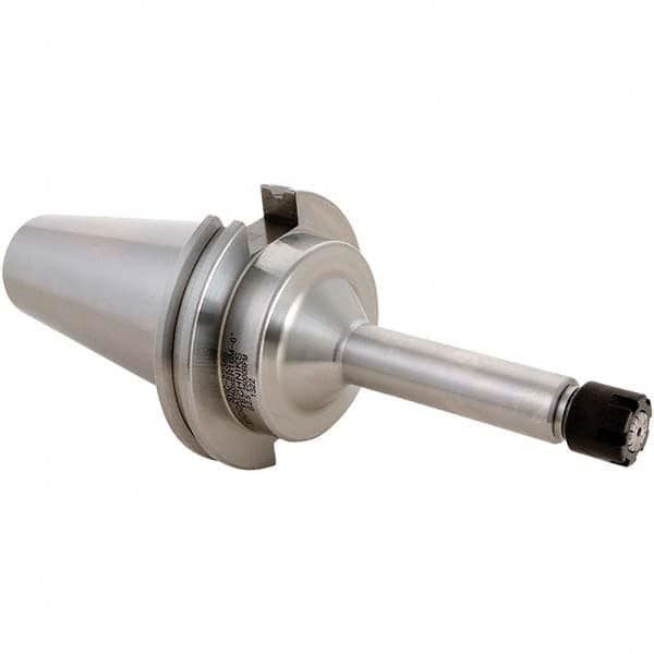 Collet Chuck: 0.512″ Capacity, Mini-ER Collet, Taper Shank 4″ Projection