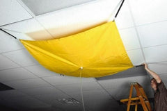 UltraTech - 40" Diam, Square Roof Leak Diverter - 10' Long x 10' Wide x 10 mil Thick, Yellow - Exact Industrial Supply