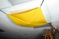 UltraTech - 80" Diam, Square Roof Leak Diverter - 20' Long x 20' Wide x 10 mil Thick, Yellow - Exact Industrial Supply