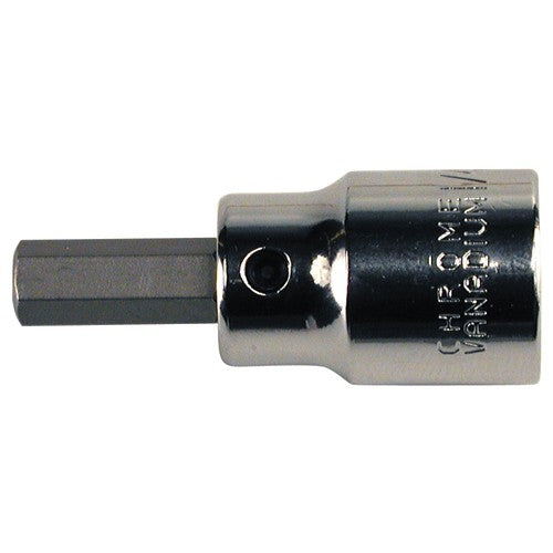 Hex Metric Bit Socket 3/8″ Square Drive with 1/4″ Replaceable Hex Bit 5 mm × 42 mm Overall Length - Exact Industrial Supply